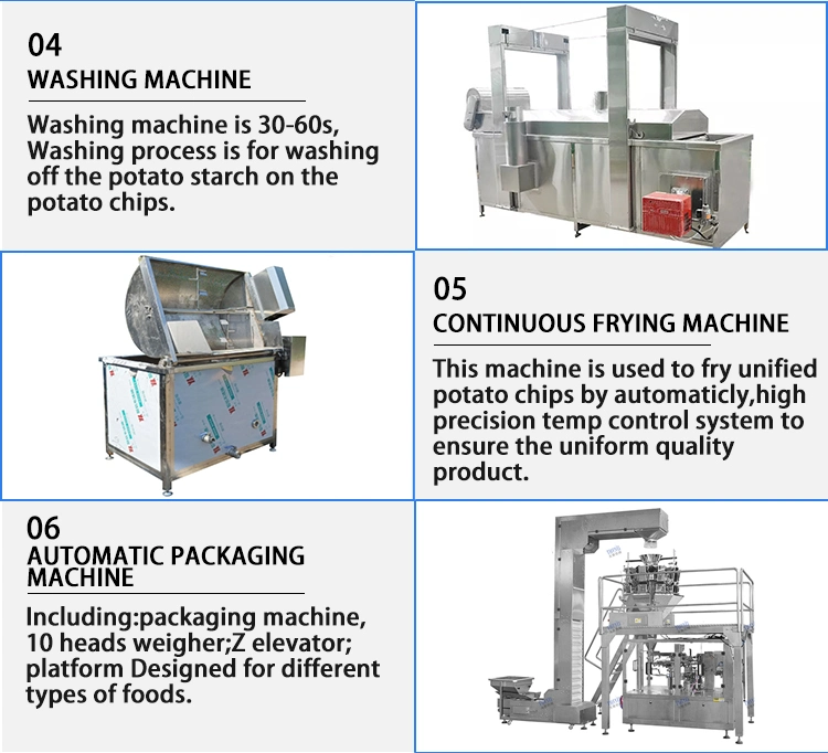 Potato Chips Frozen Fries Processing Plant Production Line