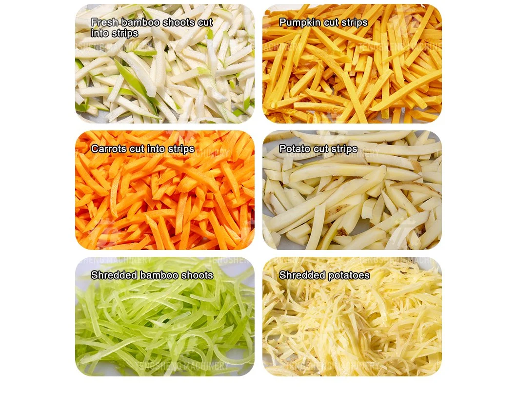 Automatic Ginger Bamboo Shoot Papaya Potato Cutter Slicer Chopper Root Vegetable Shredding Shredder Machine