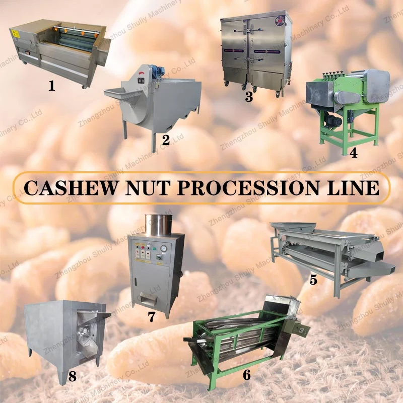 Automatic Cashew Nut Shelling Unit Cashew Nut Drying Peeling Machine