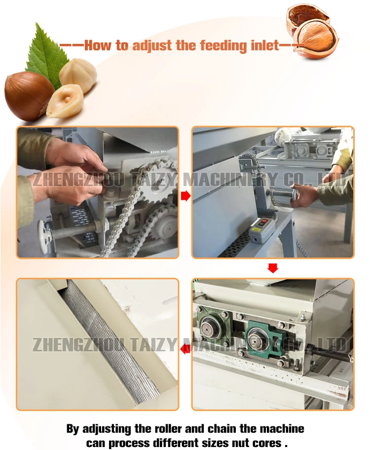 Automatic Cracker Sheller Walnut Nuts Pecan Almond Shelling Machine Pine Nut Cracking Machine
