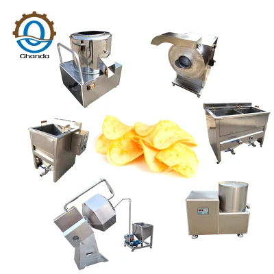 Industrielle gebratene gefrorene Pommes-Frites-Entölung, die Maschinen-Kartoffelchips-Produktionslinien-Preis herstellt