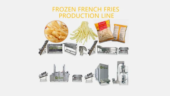 Pommes-Frites-Maschine, Kartoffelchips-Pommes-Frites-Produktionslinie