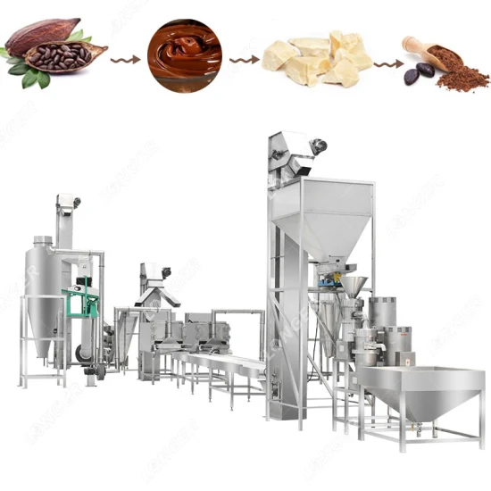 Lfm Kakaobohnenmasse, Nibs, Likörpaste, Pulvermühle, Verarbeitungsmaschine, Anlage, Nuss-Kakao-Produktionslinie