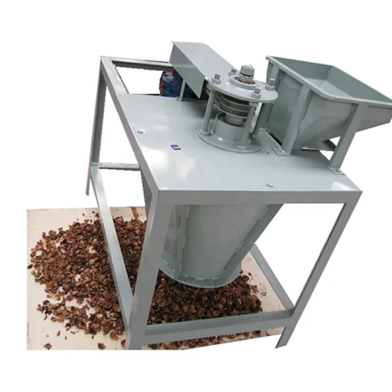 Automatische Maschine zum Knacken und Schälen von Macadamia-Wanüssen und zum Trennen von Mandelschalenkernen