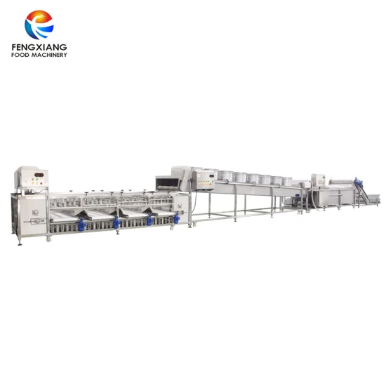 Industrielle Produktionslinie für Süßkartoffel-/Orangen-/Apfel-/Obstwasch-, Trocknungs- und Sortierverarbeitungsmaschinen