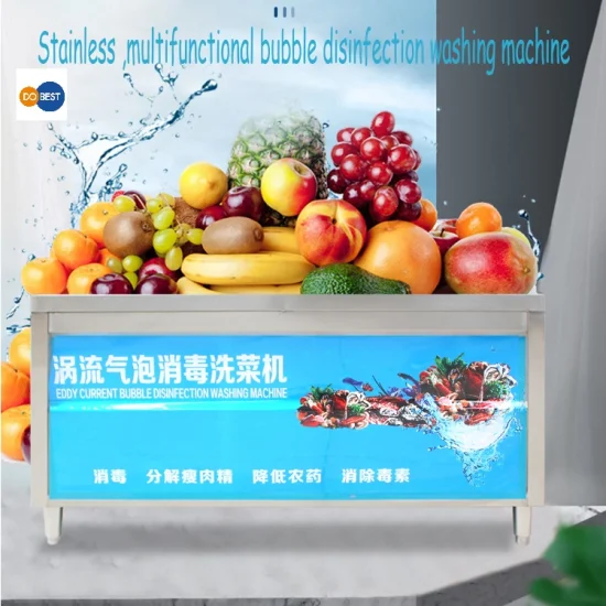 Kommerzieller Großhandel hochwertiger Edelstahl-Hydroxyl-Obst- und Gemüsewaschmaschine/Obst-Gemüse-Waschmaschine