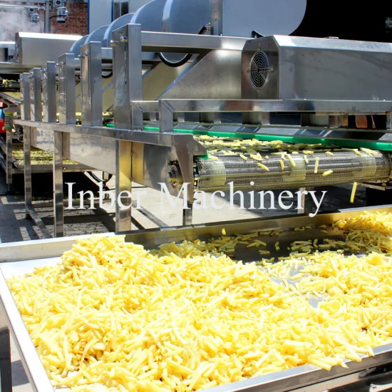 Neue Designmaschine zur Herstellung von Kartoffelchips. Kleine Kartoffelchips-Herstellungsmaschine. Produktionslinie für Pommes Frites