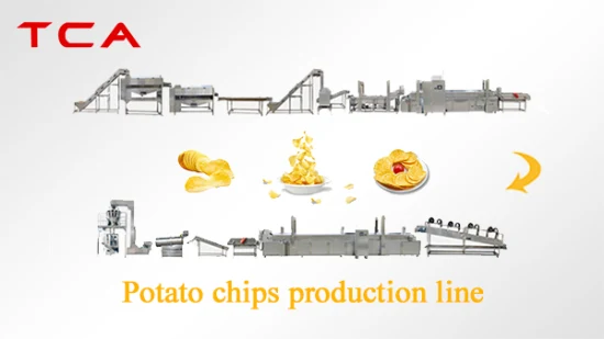50 kg bis 2000 kg vollautomatische Verarbeitungsmaschine für Bananenchips, Produktionslinie für Süßkartoffelchips