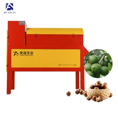Hochleistungs-Schälmaschine für frische Macadamia-Nussfrüchte